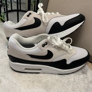 Nike Air Max 1 Ones White and Black Sneakers